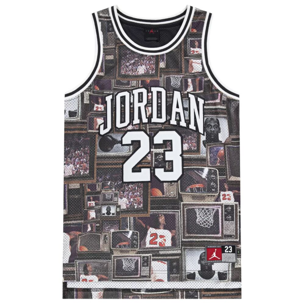Jordan Kids' Printed 23 Jersey - Color: Dk Smoke Grey